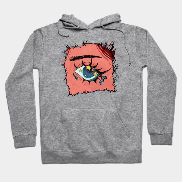 Sadness in the eyes Hoodie by snowpiart